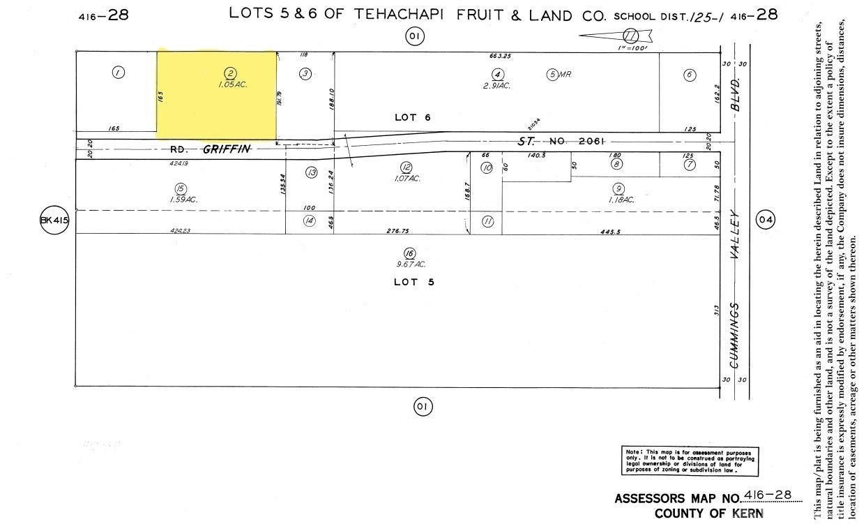 0 Griffin Street Tehachapi, CA 93561 - Photo 5 of 6 Gallery Image 5