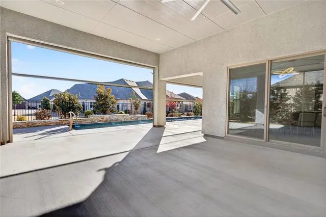 a view of a building with a porch