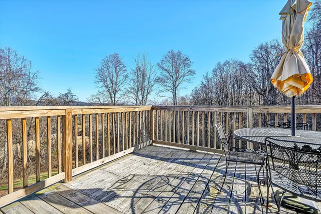 a view of backyard of house