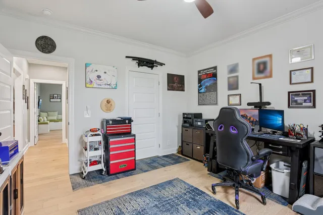 a front view of house with yard outdoor seating and barbeque oven