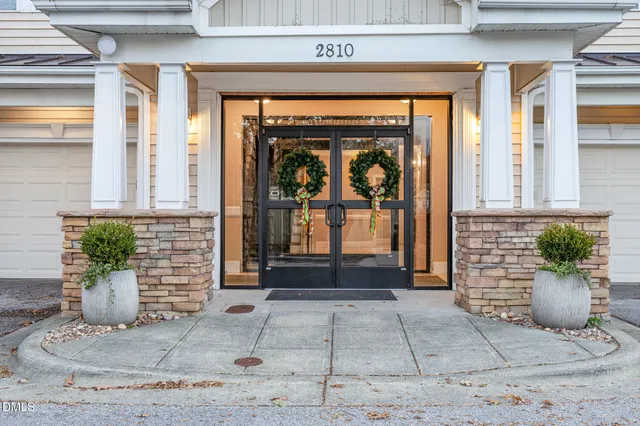 a view of a entryway door front of house