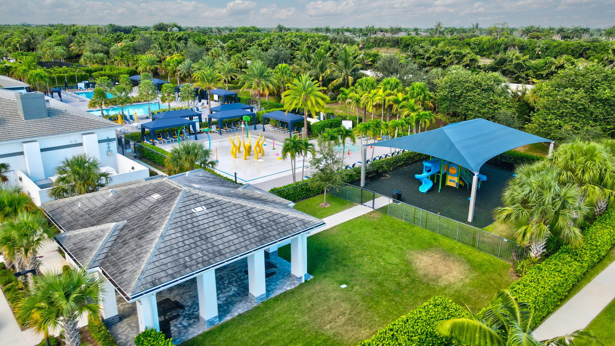 8115 Laurel Falls Drive Boca Raton, FL 33496 - Photo 64 of 74 an aerial view of a house with swimming pool garden and patio