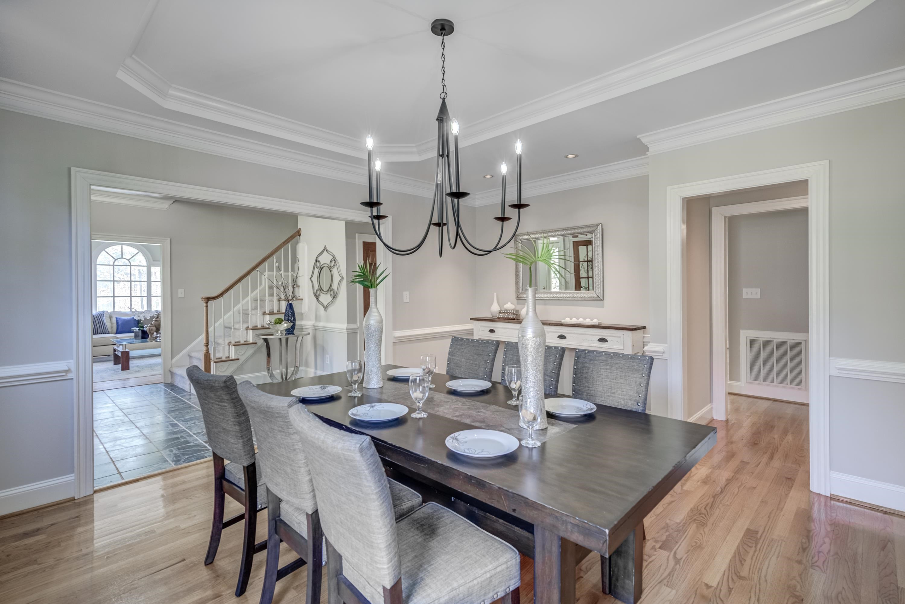 4732 Sharpstone Lane Raleigh, NC 27615 - Photo 5 of 76 Formal Dining Room and Foyer