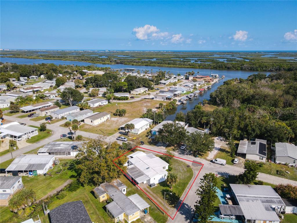 a view of city and ocean