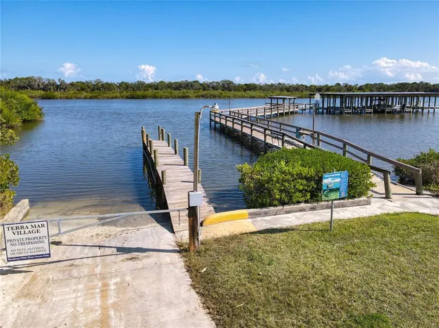a view of a terrace with a garden and trees