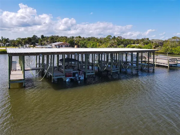 a view of a lake with a mountain