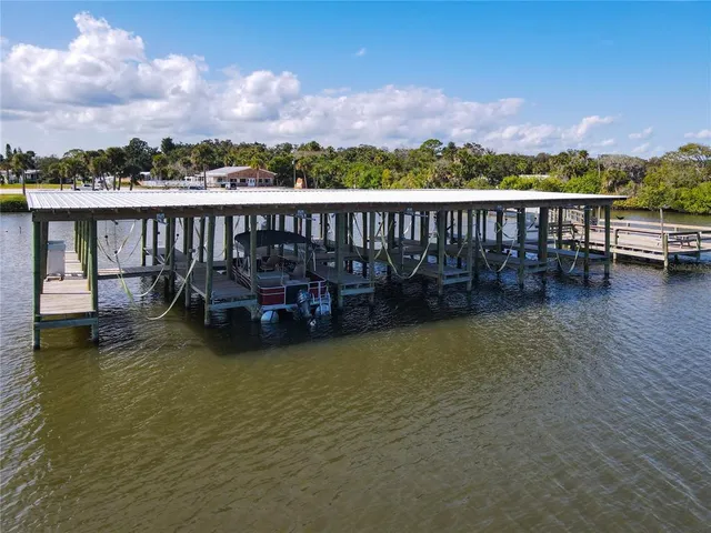 a view of a lake with a mountain