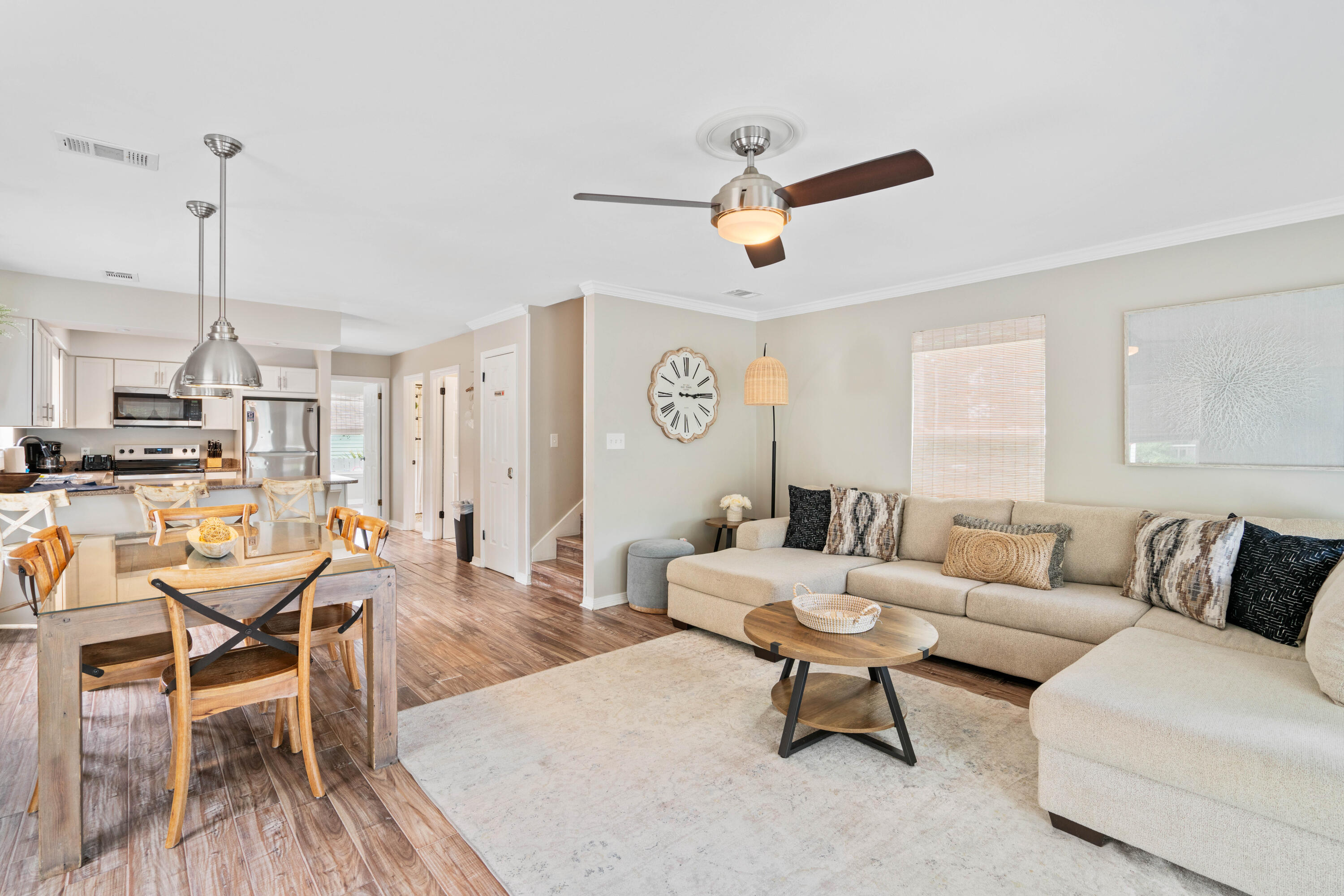 4508 Luke Avenue Destin, FL 32541 - Photo 6 of 48 a living room with furniture and kitchen view
