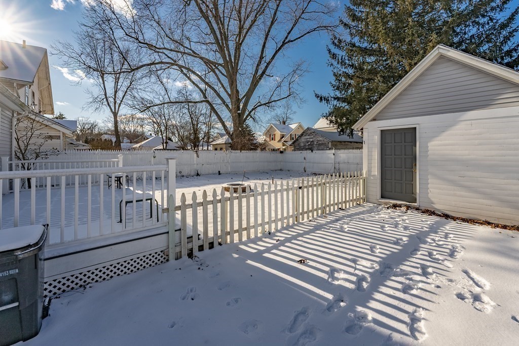 48 Rimmon Avenue Chicopee, MA 01013 - Photo 40 of 41 a view of a wooden fence and a bench