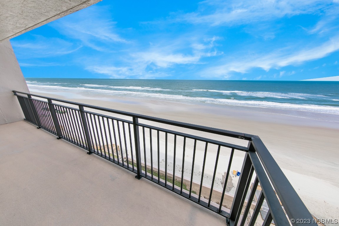 4435 South Atlantic Avenue, Unit 712 Ponce Inlet, FL 32127 - Photo 11 of 28 a view of balcony with ocean view