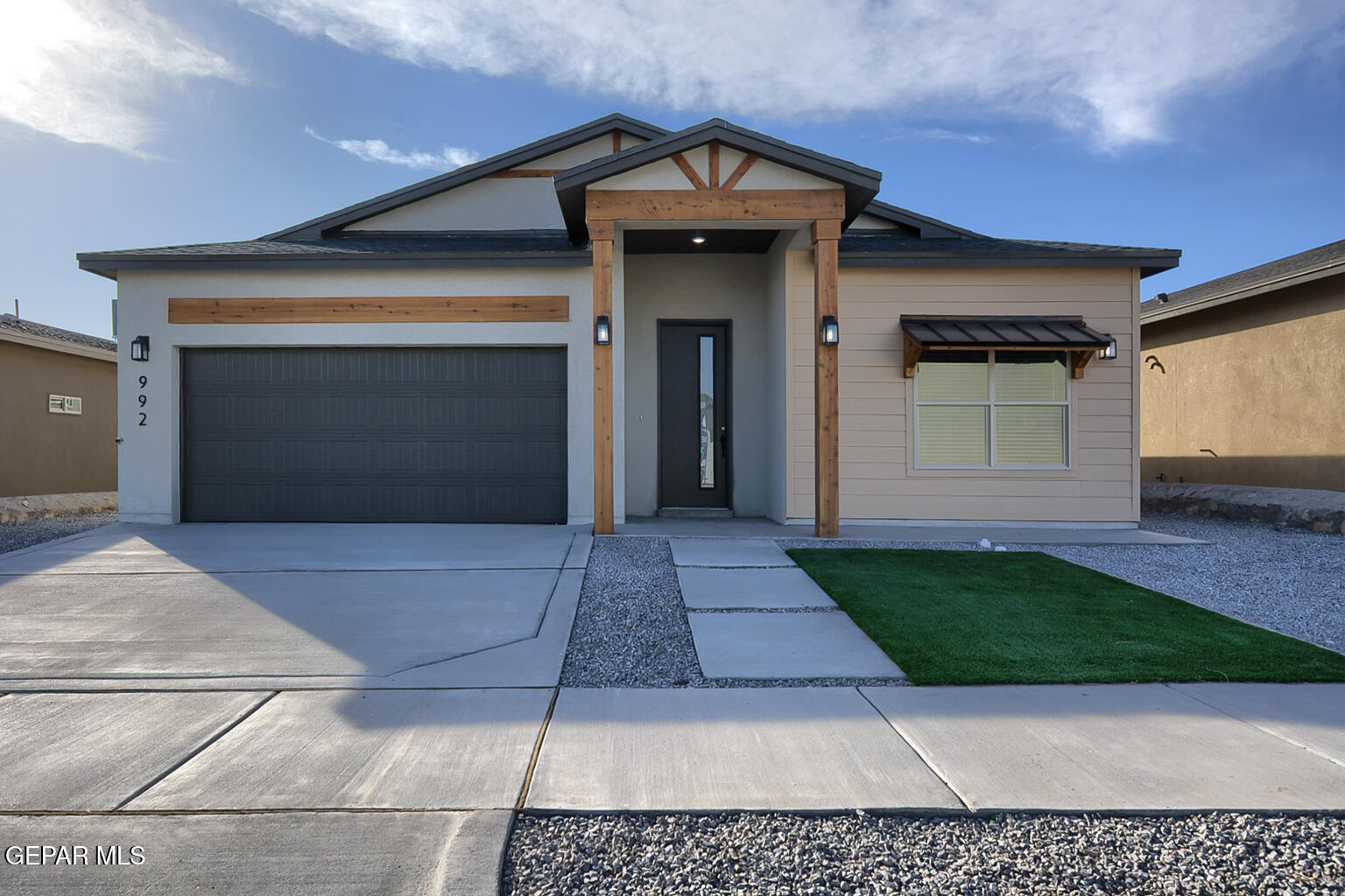 a view of a entryway door front of house