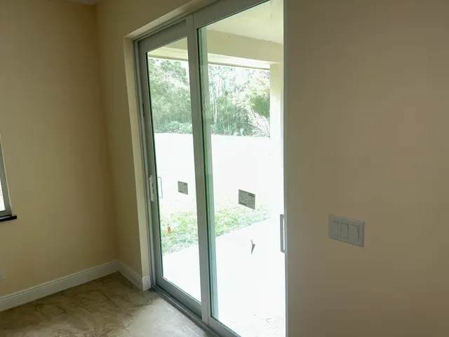 a view of an front door