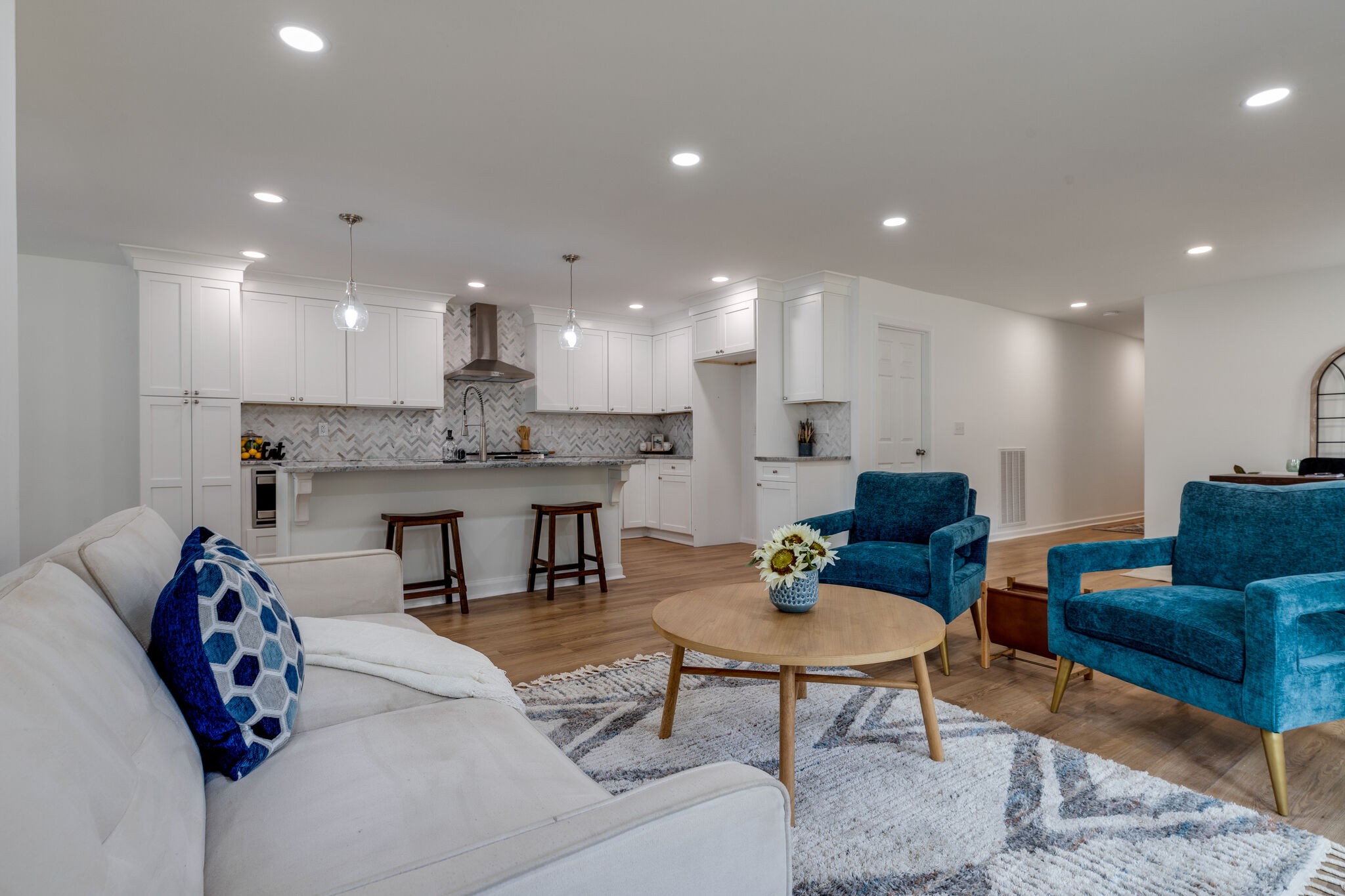 200 Shady Hill Road Dickson, TN 37055 - Photo 9 of 34 a living room with furniture and kitchen view