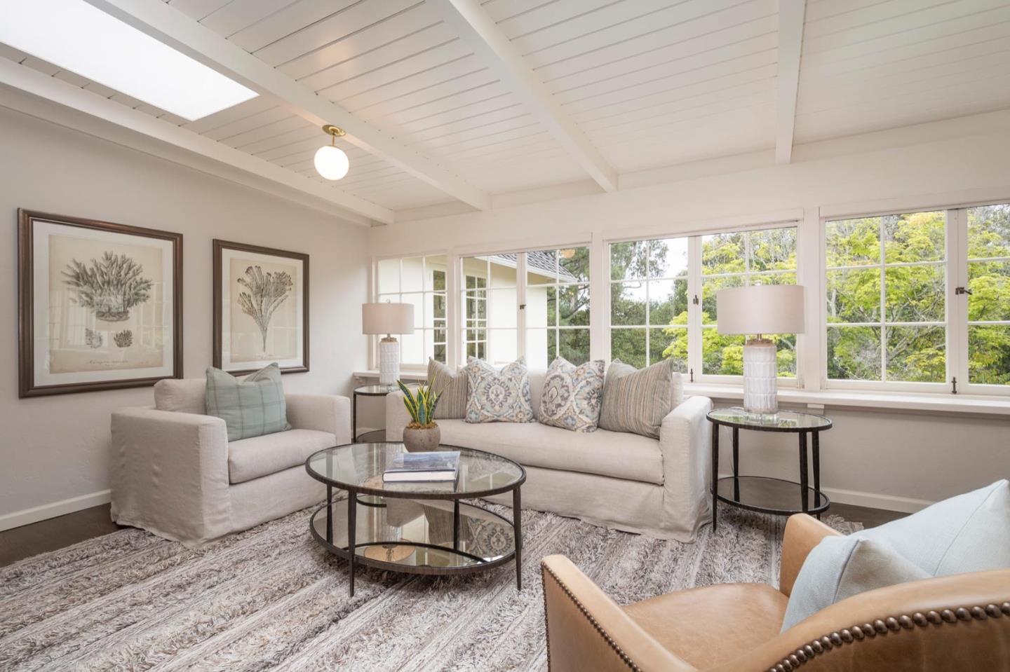 900 Link Road Hillsborough, CA 94010 - Photo 13 of 52 a living room with furniture and a large window