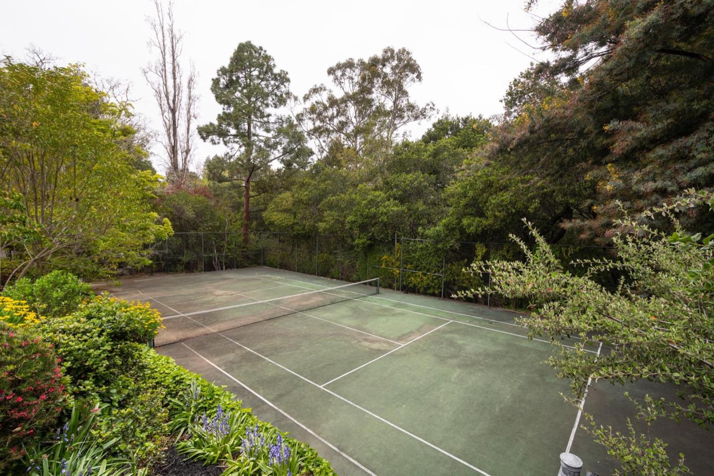 900 Link Road Hillsborough, CA 94010 - Photo 48 of 52 a view of a tennis court