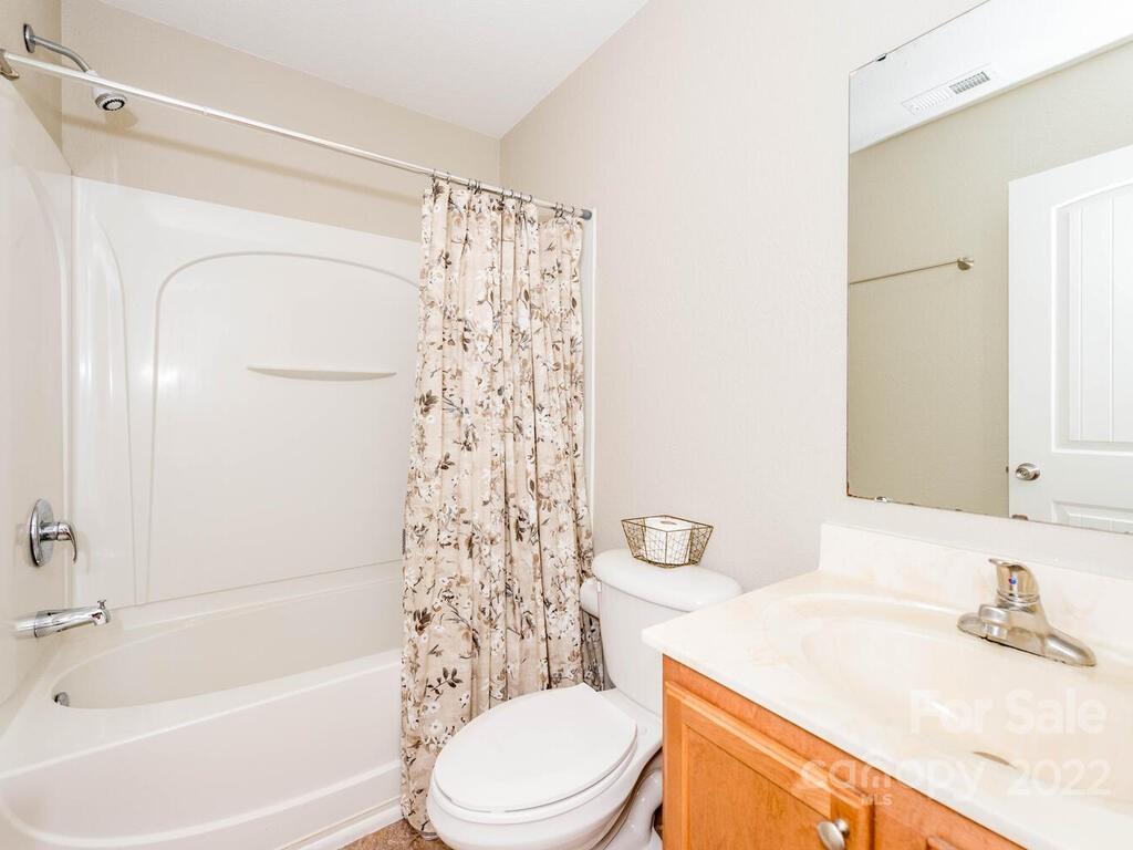 243 Scarlett Ridge Drive Marshall, NC 28753 - Photo 30 of 36 a bathroom with a sink a toilet and shower