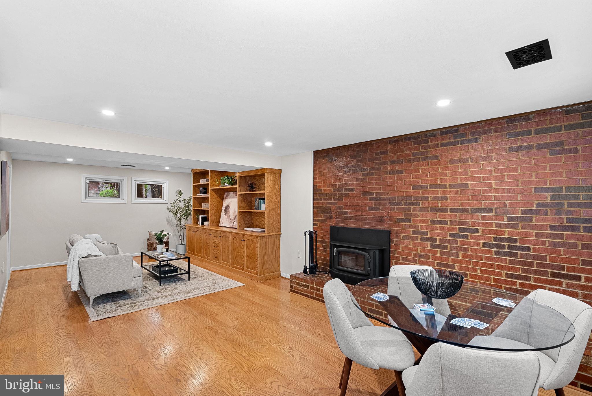2520 Fowlers Lane Reston, VA 20191 - Photo 30 of 66 Spacious Family Room w/Wood Burning Stove
