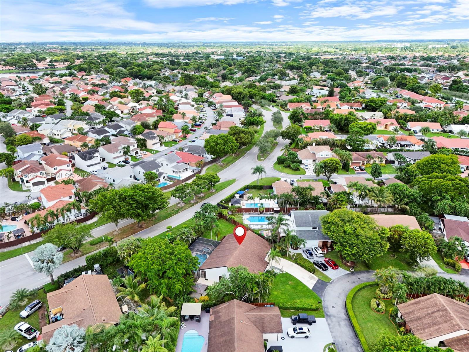 15531 Southwest 54th Terrace Miami, FL 33185 - Photo 60 of 61 an aerial view of a city
