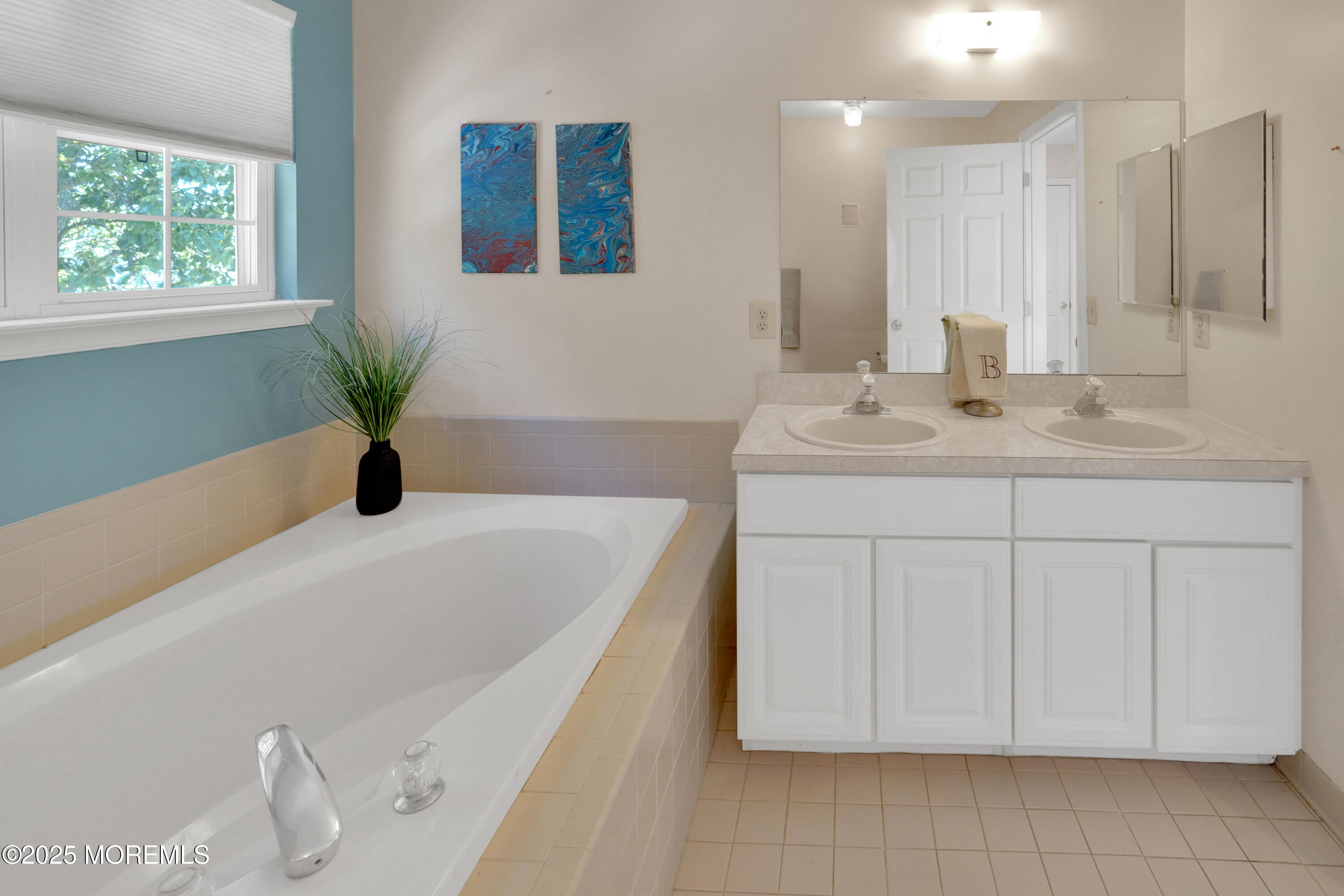 3 Diamond Lane Howell, NJ 07731 - Photo 20 of 43 a bathroom with a tub a sink and mirror