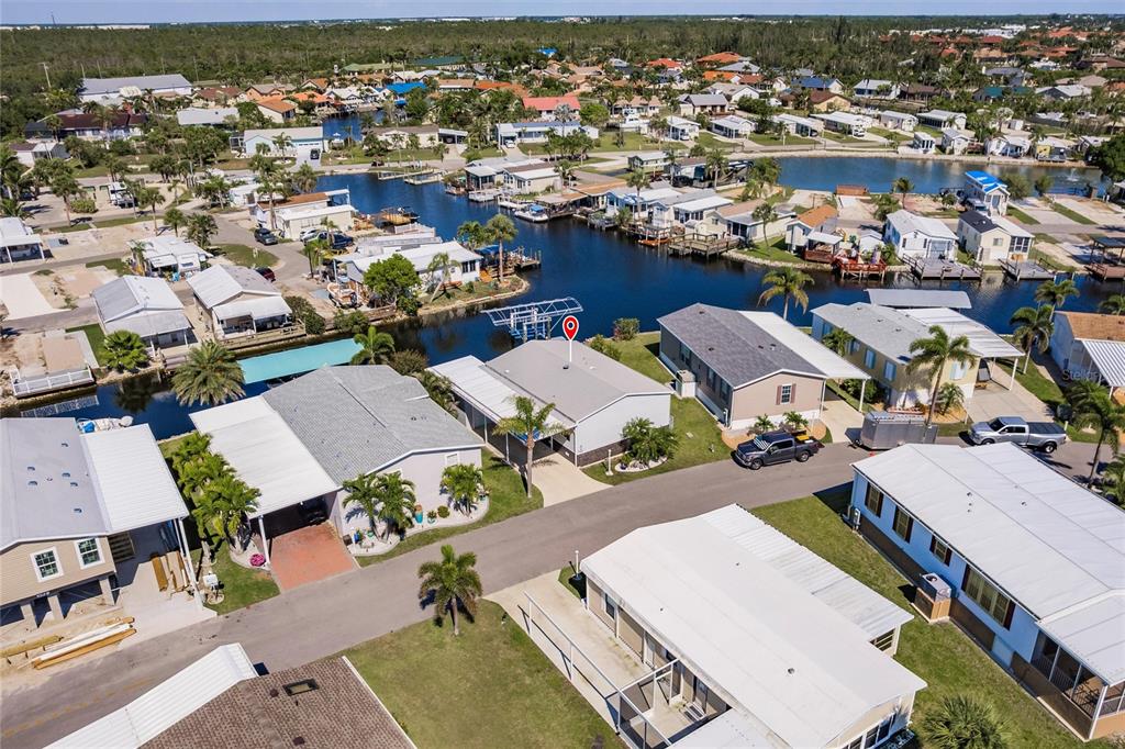 21 Rotterdam Punta Gorda, FL 33950 - Photo 29 of 40 an aerial view of a city with lots of residential buildings