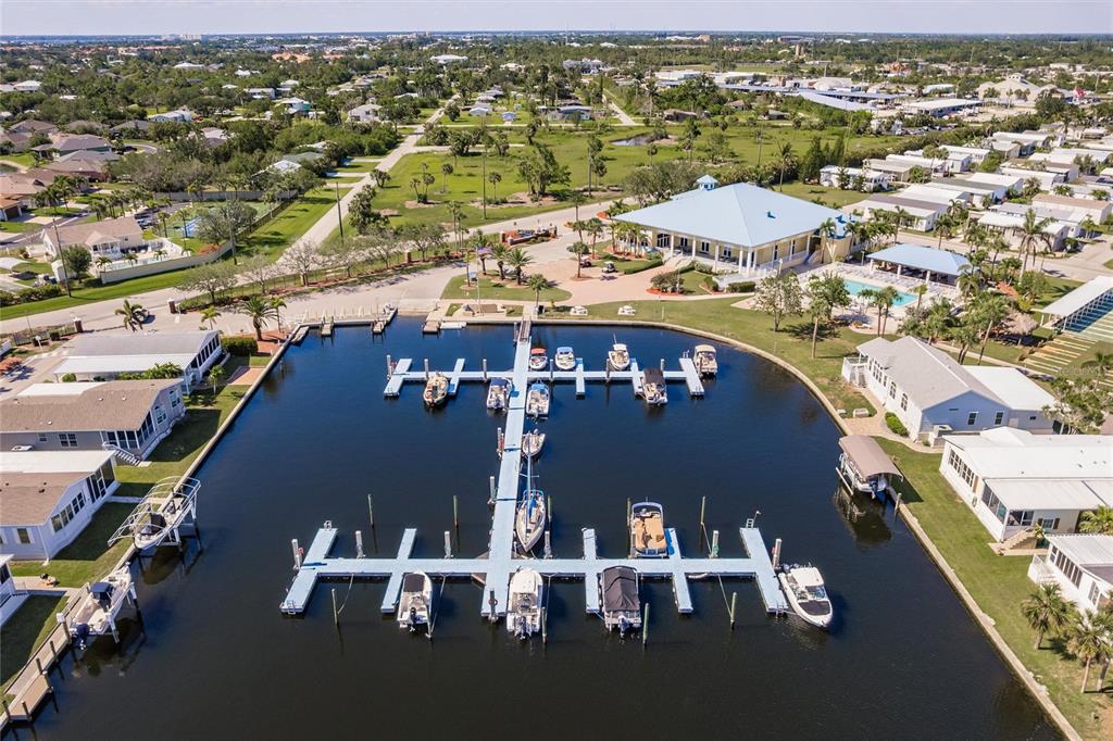 21 Rotterdam Punta Gorda, FL 33950 - Photo 37 of 40 an aerial view of a house with a ocean view