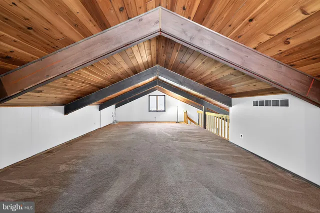 a view of porch with green space