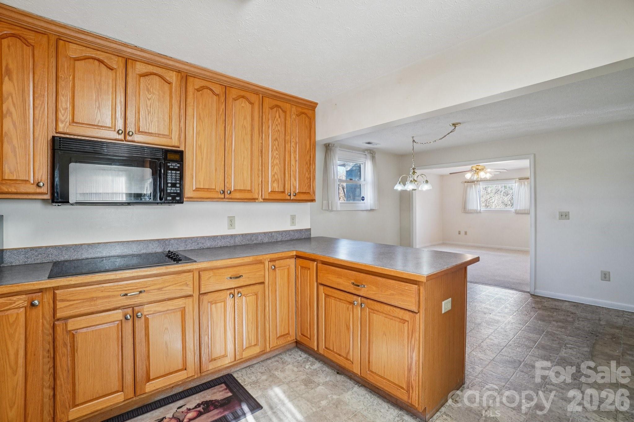 511 Oak Grove Road Flat Rock, NC 28731 - Photo 17 of 38 a kitchen with granite countertop a sink cabinets stainless steel appliances and a window