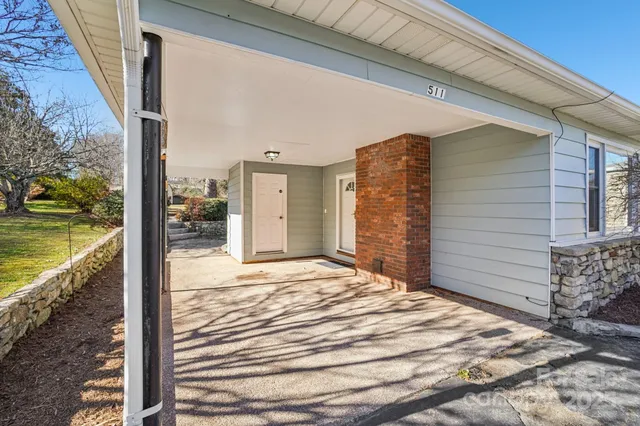 a view of front door