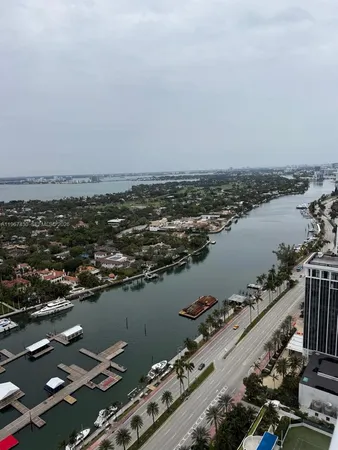 an aerial view of a city with houses