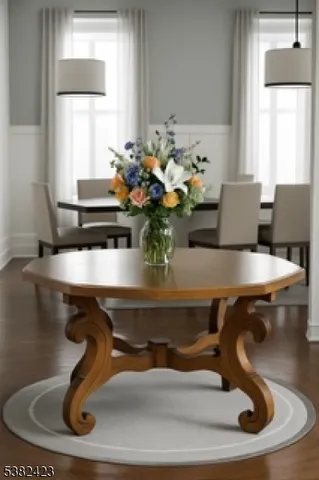 a bedroom with a bed and a couch with window