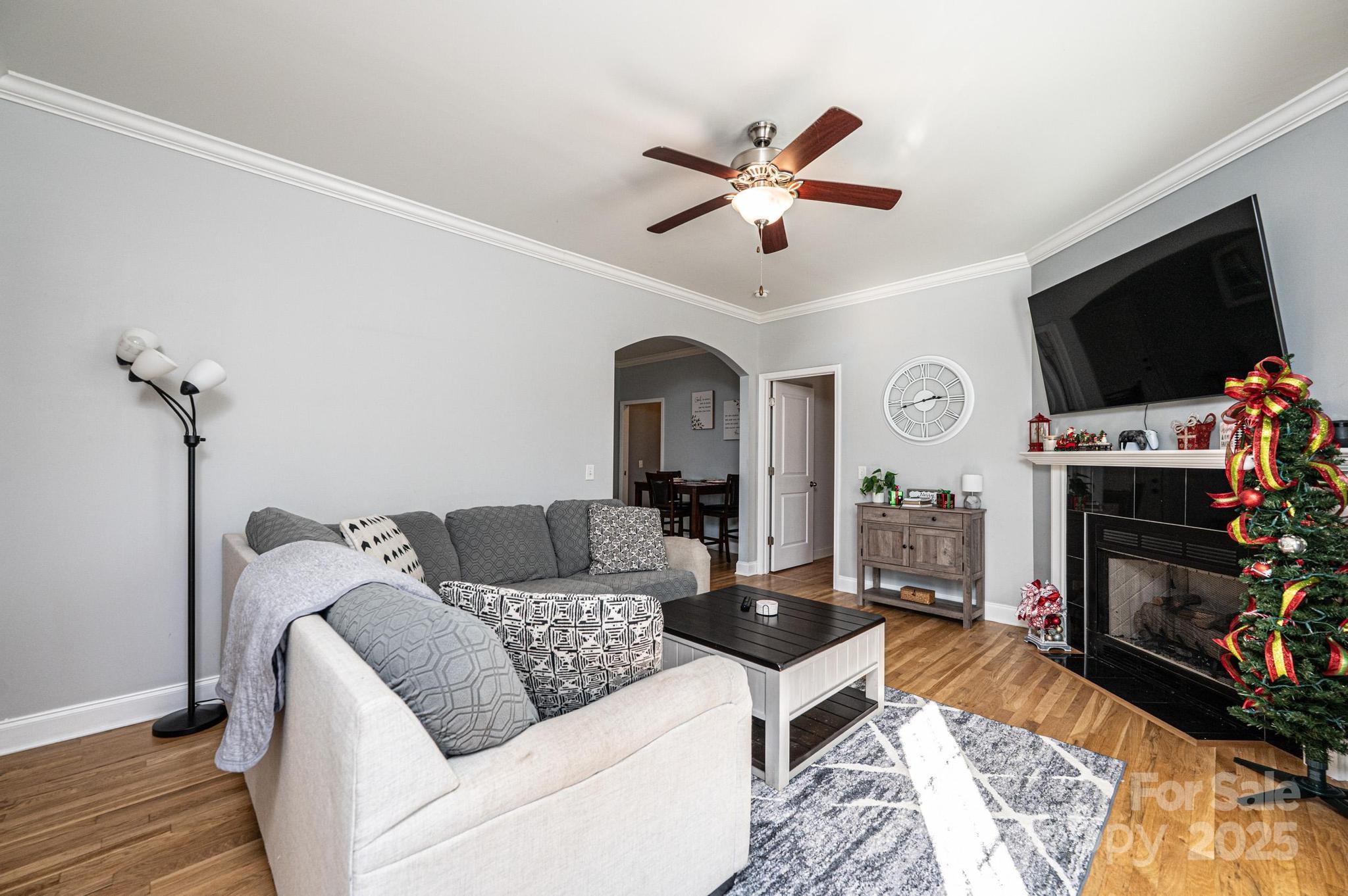 1781 Herbie Circle Newton, NC 28658 - Photo 5 of 38 a living room with furniture and a flat screen tv