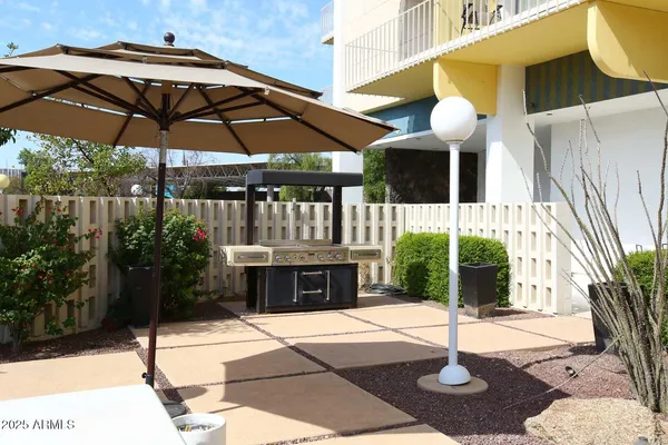 a view of balcony and patio