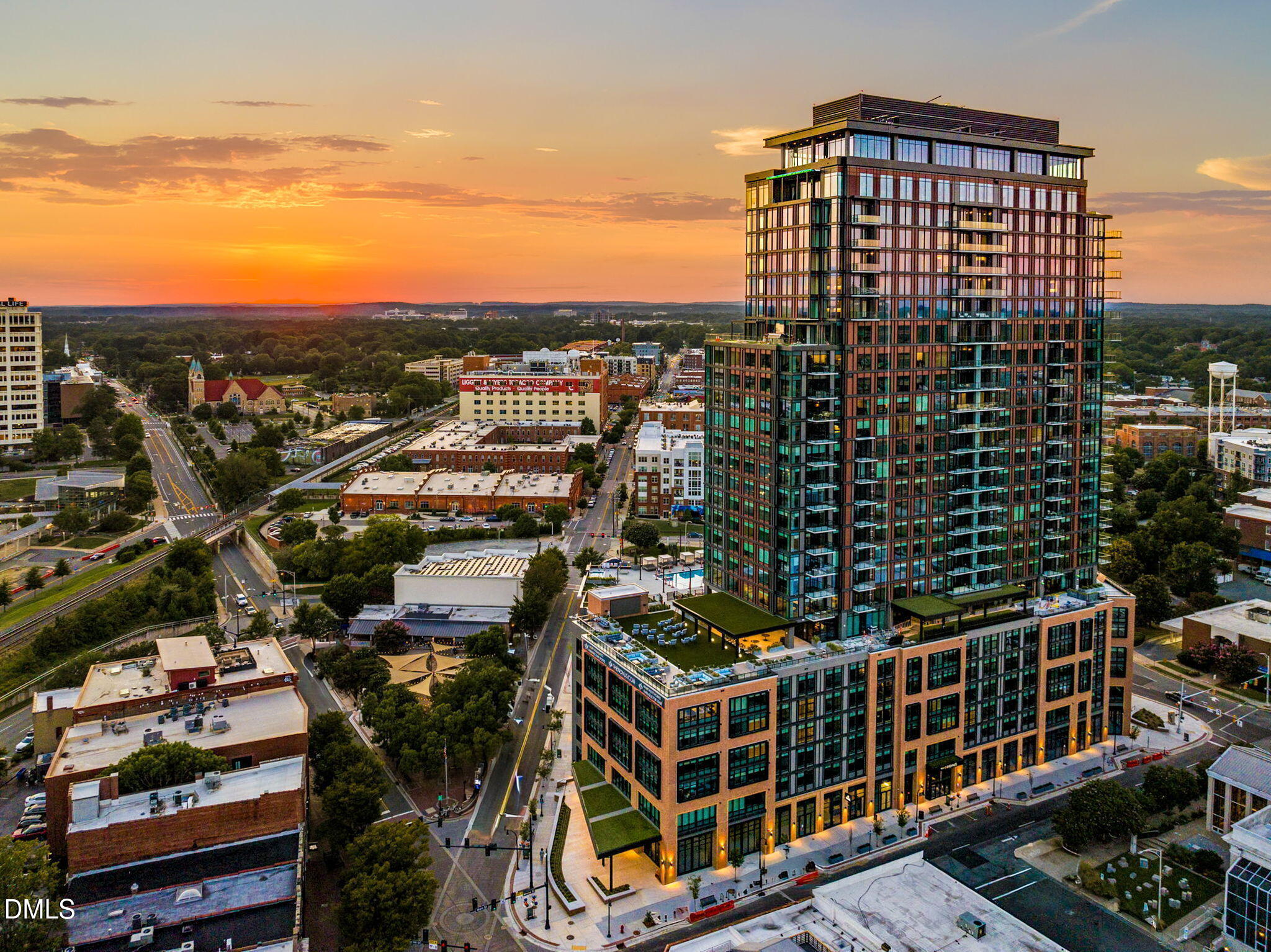 115 Morris Street, Unit 2501 Durham, NC 27701 - Photo 75 of 76 a view of city with tall buildings