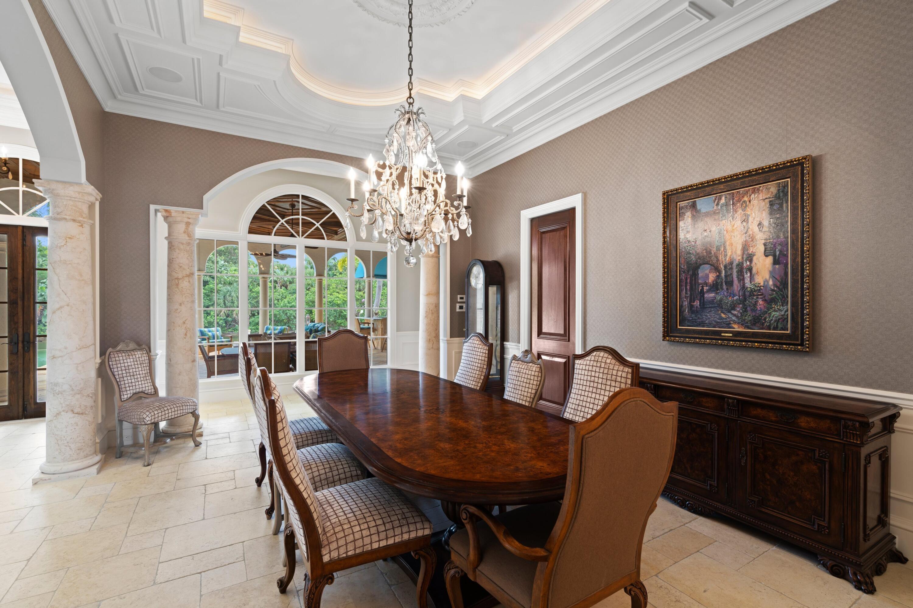 166 Alexander Palm Road Boca Raton, FL 33432 - Photo 34 of 122 a view of a dining room with furniture window and outside view