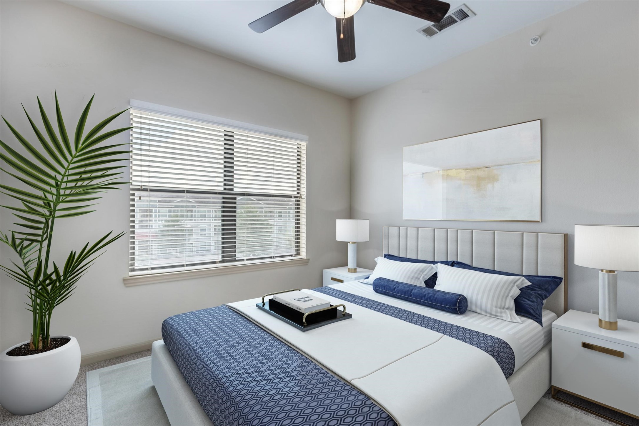 2930 Plum Creek Lane, Unit 102 Houston, TX 77087 - Photo 3 of 14 a bedroom with a bed and a window