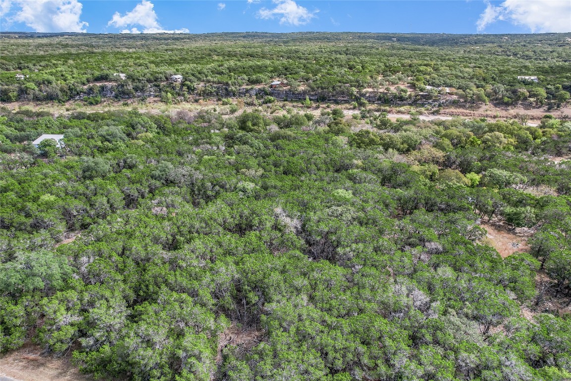 401 Days End Road Wimberley, TX 78676 - Photo 10 of 16 an aerial view of residential houses with outdoor space and trees