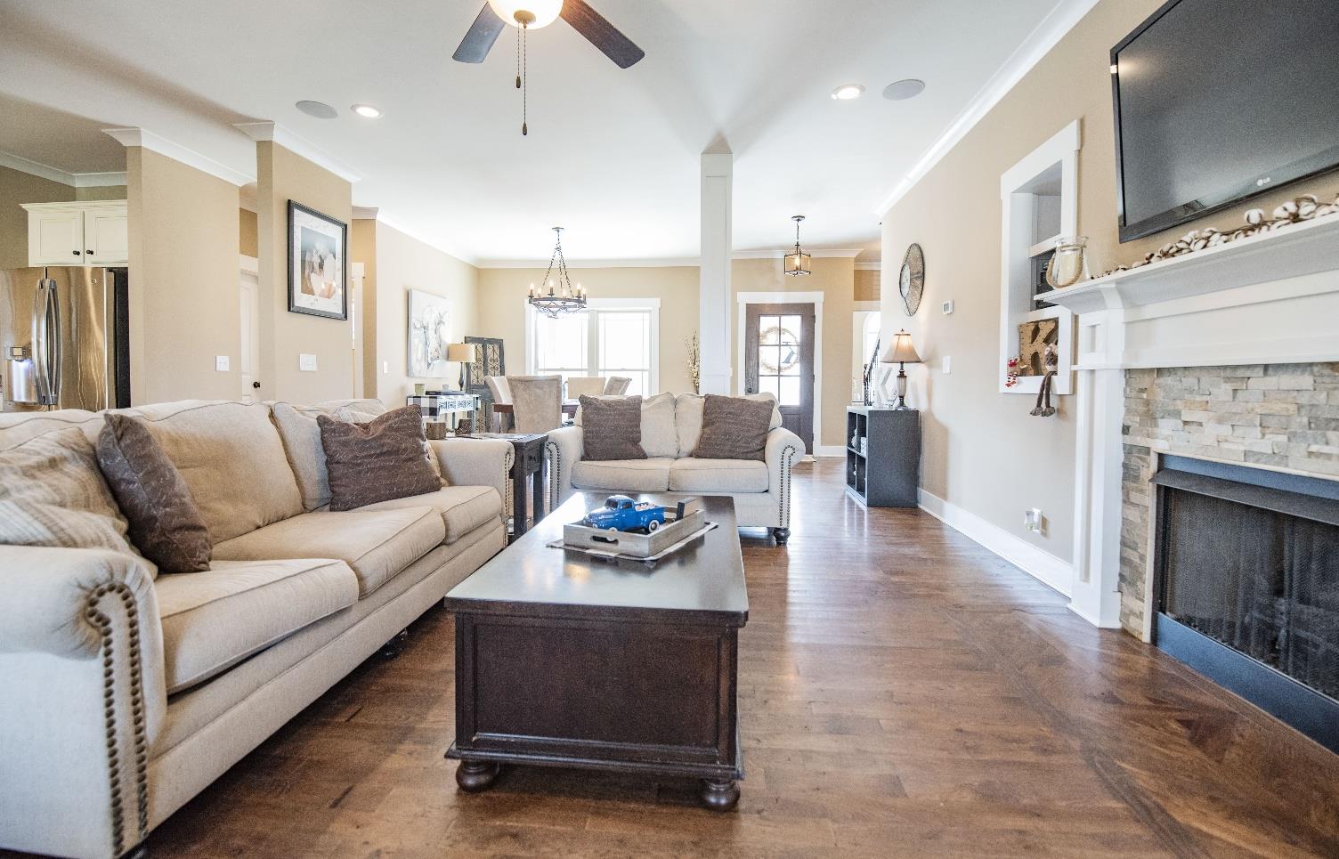 14780 Mt Pleasant Road Rockvale, TN 37153 - Photo 11 of 25 open layout living room with gas fireplace