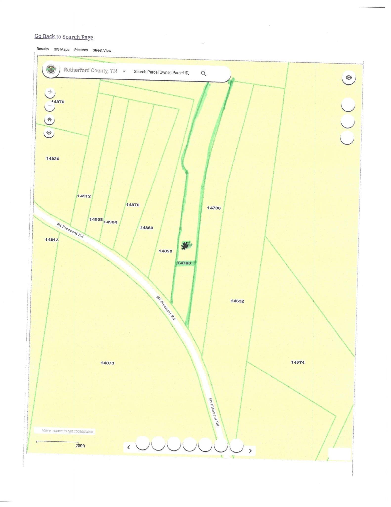 14780 Mt Pleasant Road Rockvale, TN 37153 - Photo 25 of 25 Highlighted is the lot of the 2.72 acres. Recently surveyed in fall 2018