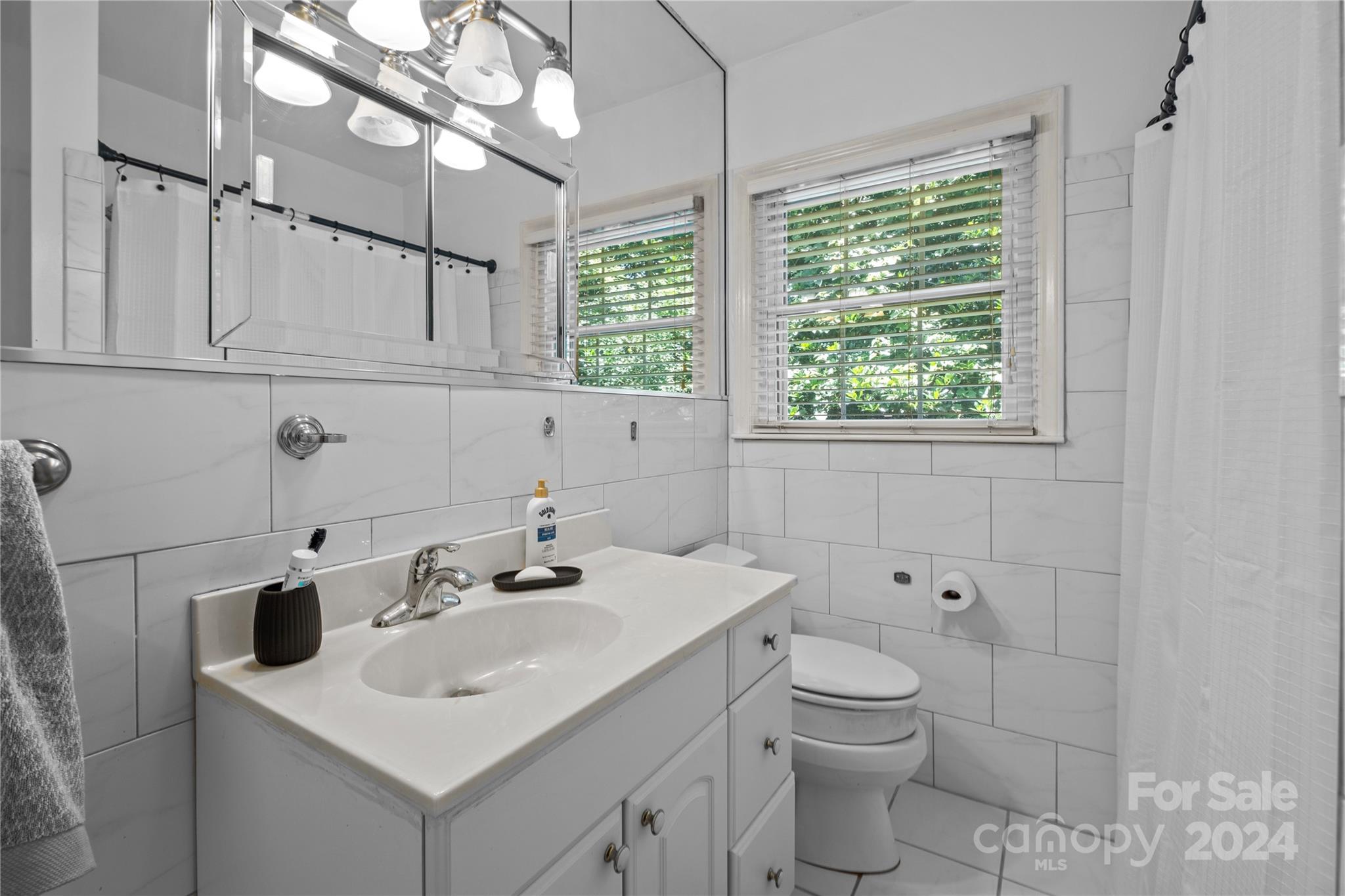 1321 Ferncliff Road Charlotte, NC 28211 - Photo 11 of 11 a bathroom with a sink toilet and mirror