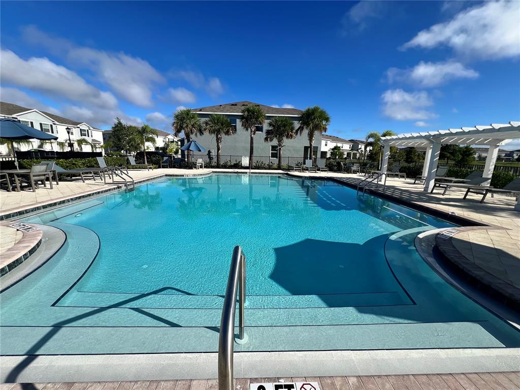 110 Mangrove Shade Circle Apollo Beach, FL 33572 - Photo 32 of 36 a view of a swimming pool with seating space