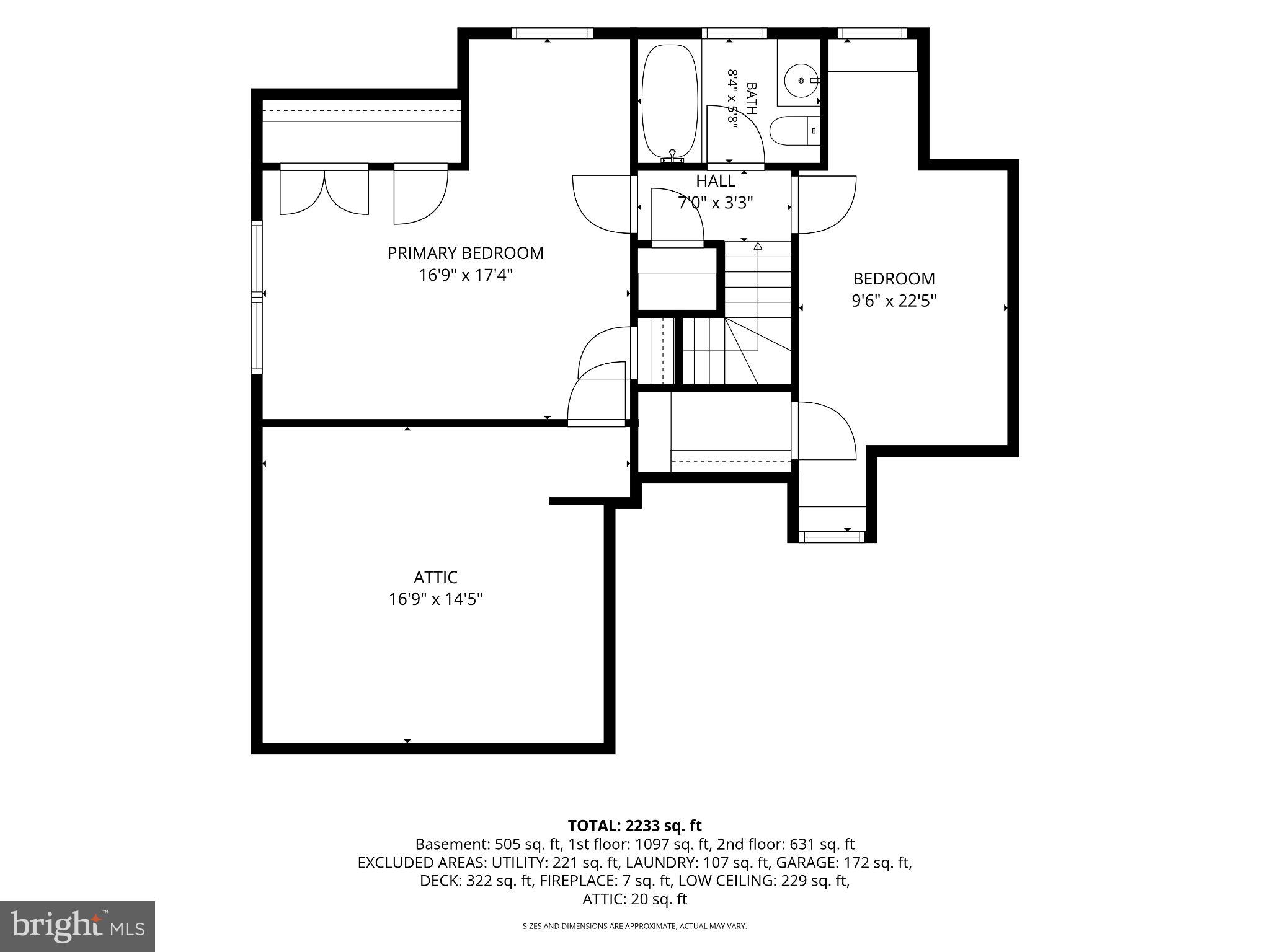 600 Hastings Road Baltimore, MD 21286 - Photo 64 of 64 Second Level Floor Plan