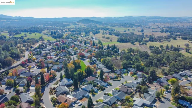 aerial view of multiple houses