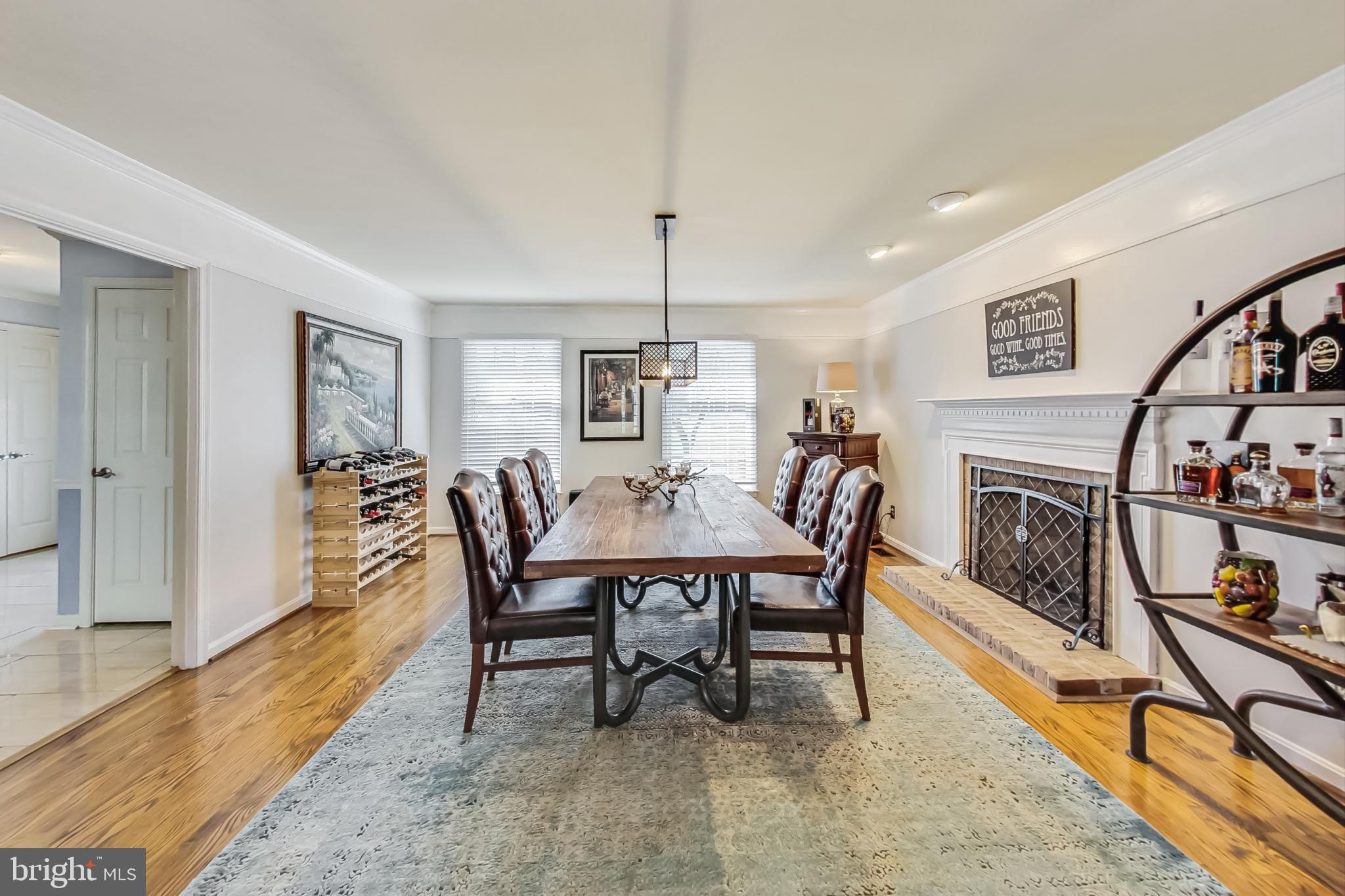 14611 Manor Road Phoenix, MD 21131 - Photo 12 of 85 a view of a dining room with furniture window and wooden floor