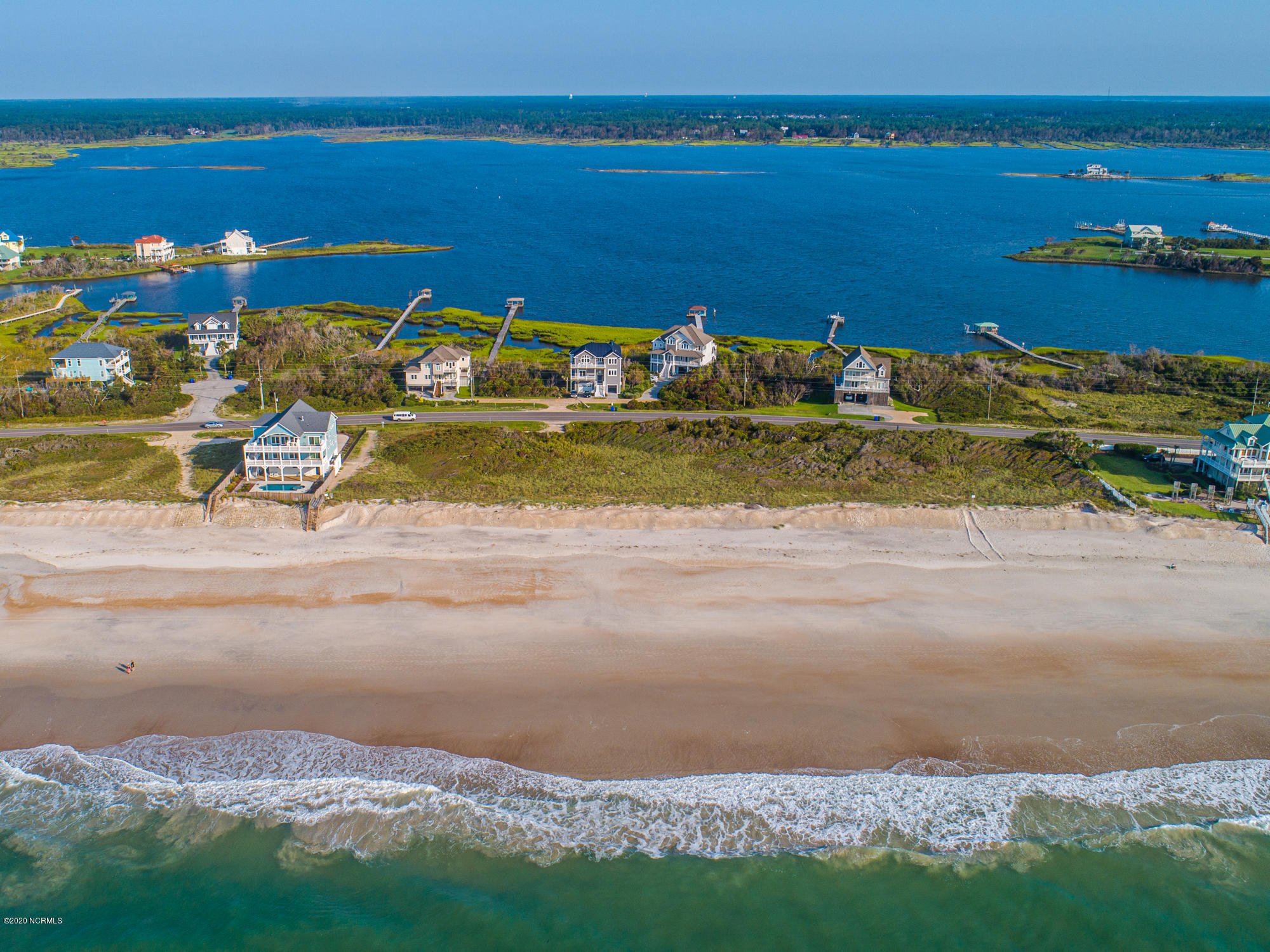 610 New River Inlet Road North Topsail Beach, NC 28460 - Photo 6 of 8 Picturesque view of Ocean and Intracoastal Waterway