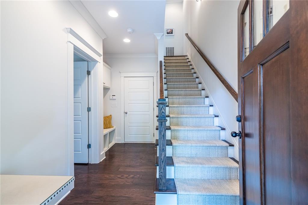 1005 Braeburn Lane Decatur, GA 30030 - Photo 4 of 25 a view of entryway and hall with wooden floor