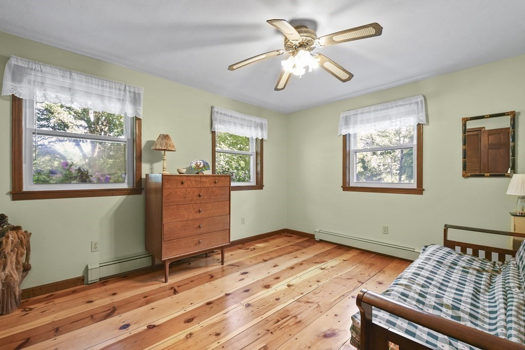 60 Lincoln Point Road Charlton, MA 01507 - Photo 19 of 42 a bedroom with a bed and wooden floor