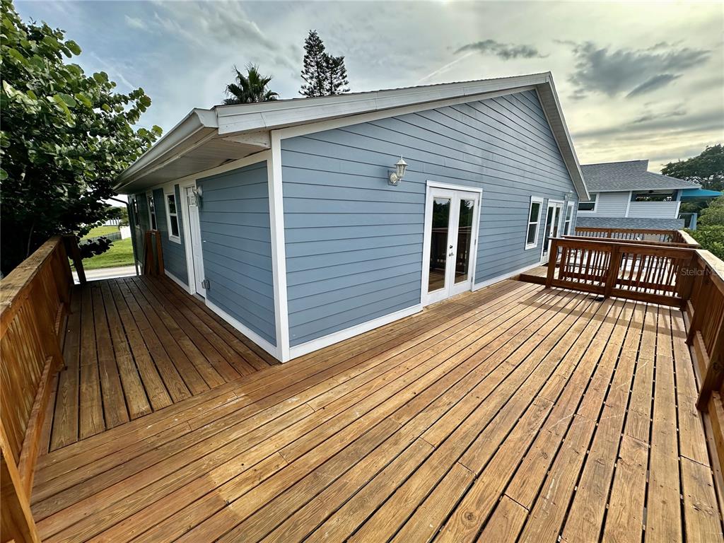 3303 West Shell Point Road, Unit B Ruskin, FL 33570 - Photo 17 of 22 a view of a wooden deck