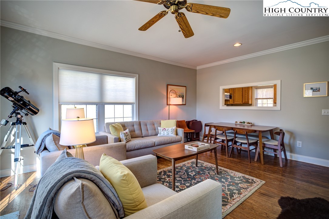259 Ridge View Drive, Unit A Boone, NC 28607 - Photo 12 of 29 a living room with furniture and a window