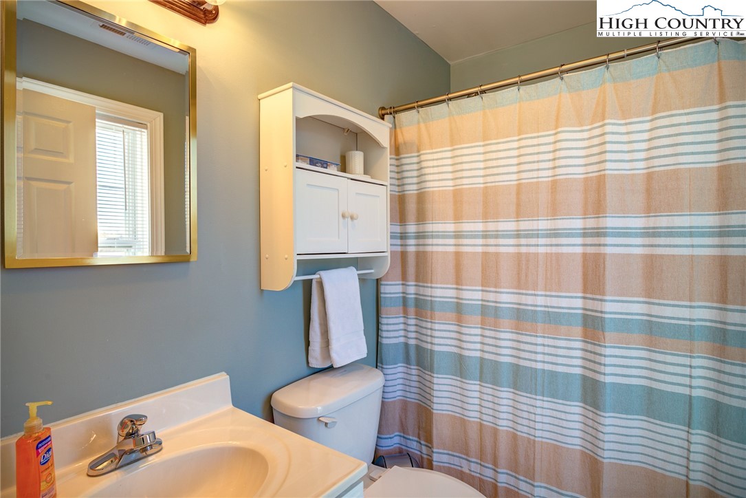 259 Ridge View Drive, Unit A Boone, NC 28607 - Photo 29 of 29 a bathroom with a sink and mirror