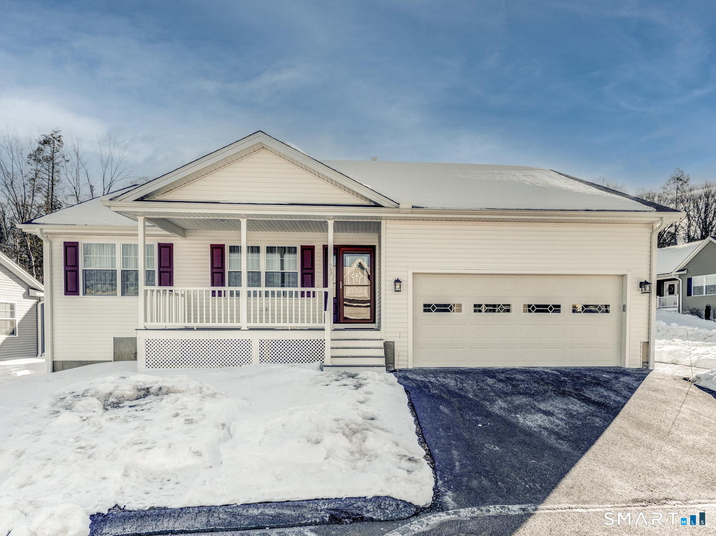 23 Hannah Way Harwinton, CT 06791 - Photo 1 of 40 a front view of a house with a yard